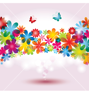 Vector Colorful Flowers