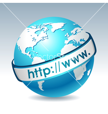 Vector Internet Globe