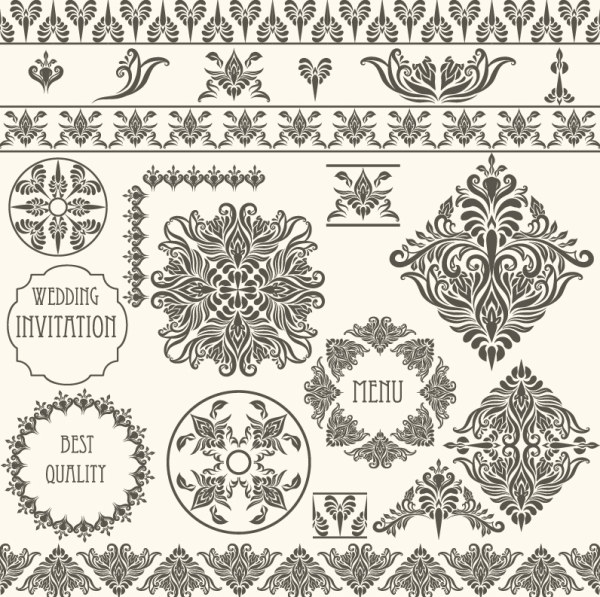 Vector Lace Pattern Border