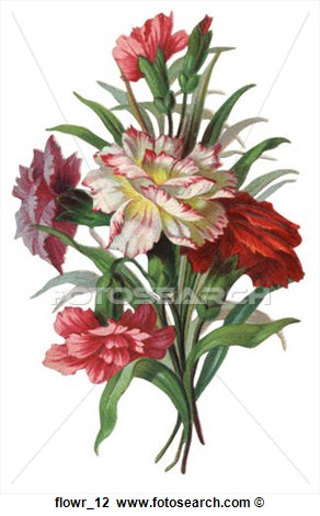 Victorian Bouquet Flower Clip Art