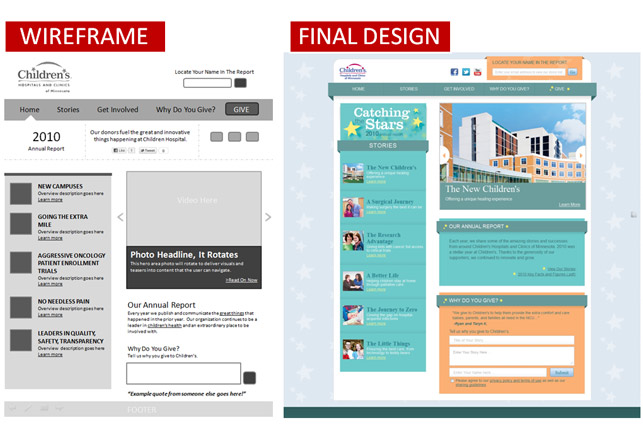 Web Design Wireframe Examples