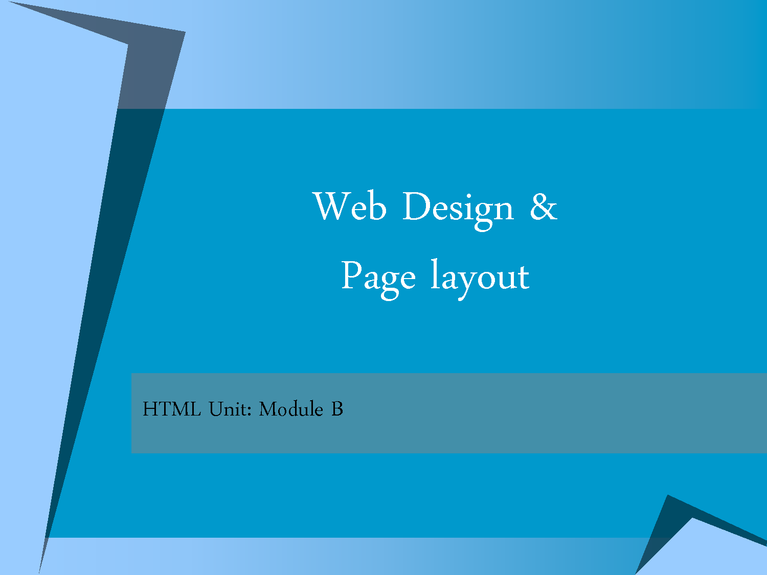 Web Page Layout Design Samples