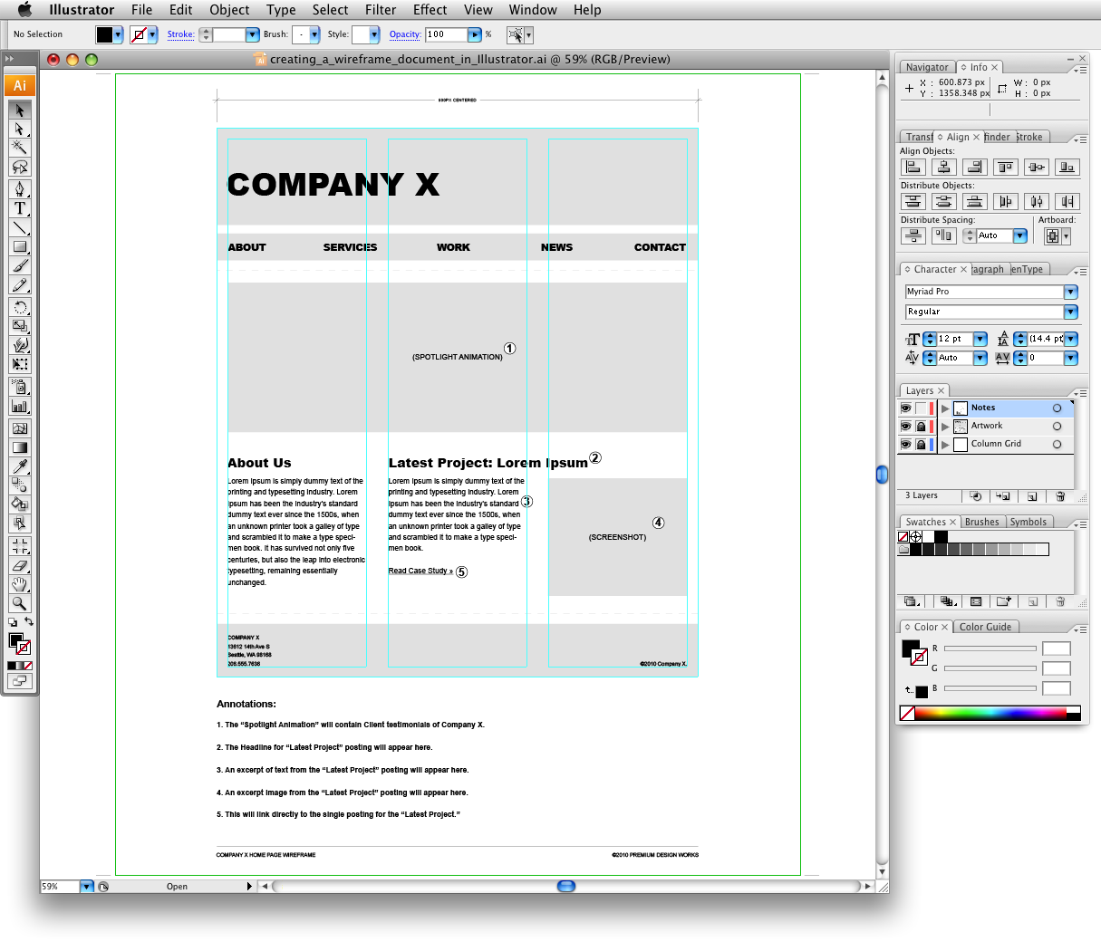 Website Wireframe