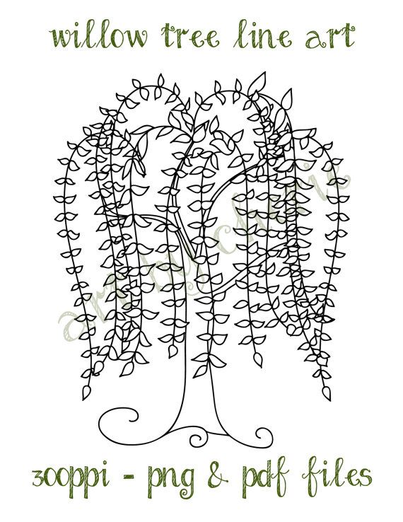 Willow Tree Clip Art