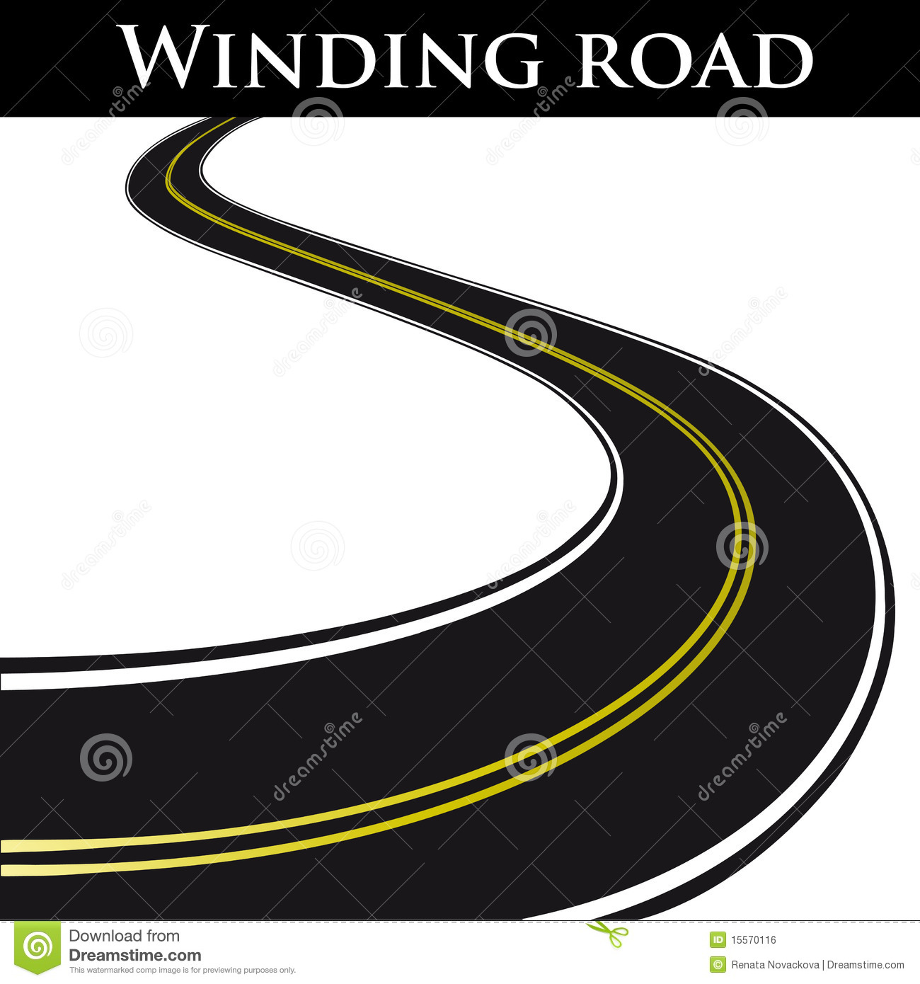 Winding Road Vector