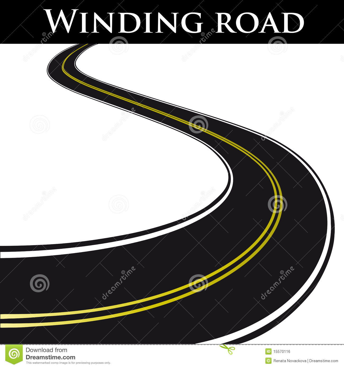 Winding Road Vector Winding Road Vector