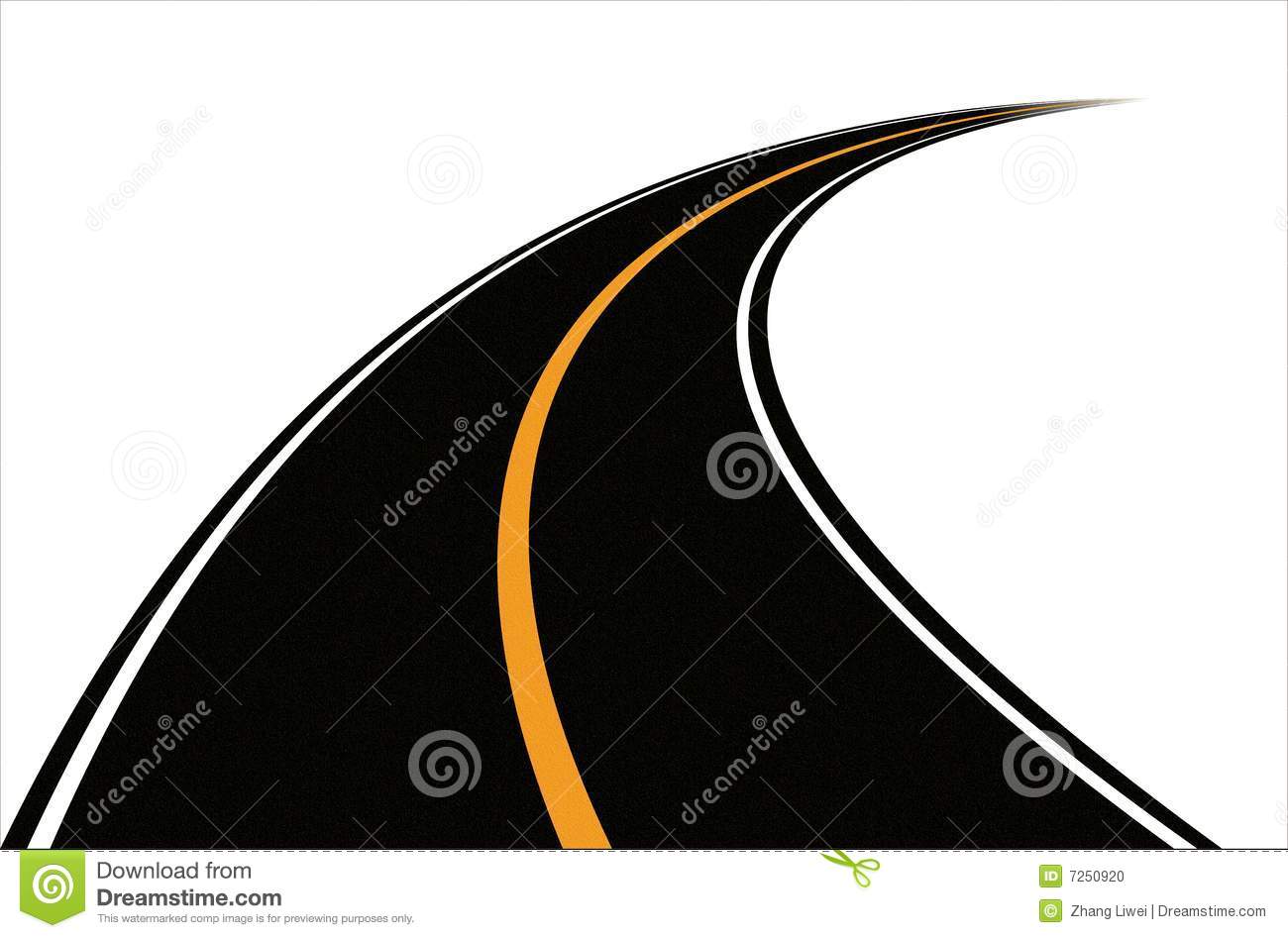 Winding Road Vector