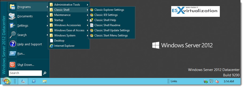 Windows Server 2012 Start Button Icon