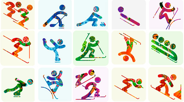 Winter Olympic Sports Icons