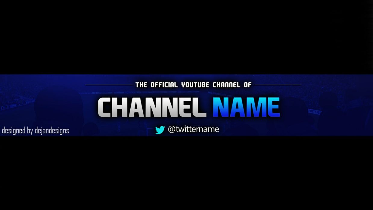 YouTube Banner Template PSD