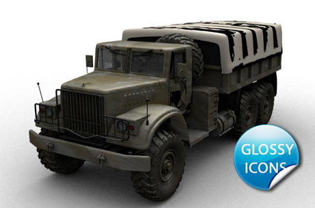 3D Army Truck Models
