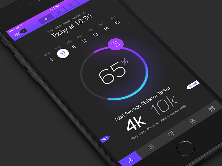 6 iPhone App UI Design