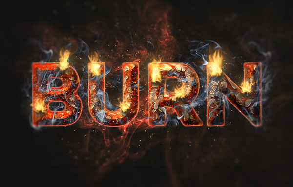 Adobe Photoshop Tutorials Fire Text Effect