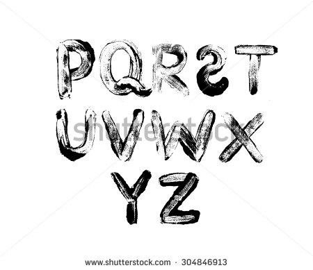 Alphabet Letters Drawn