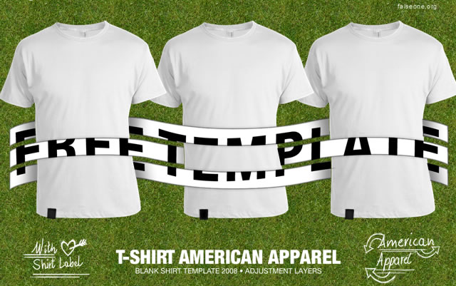 13 American Apparel Shirt Template PSD Images