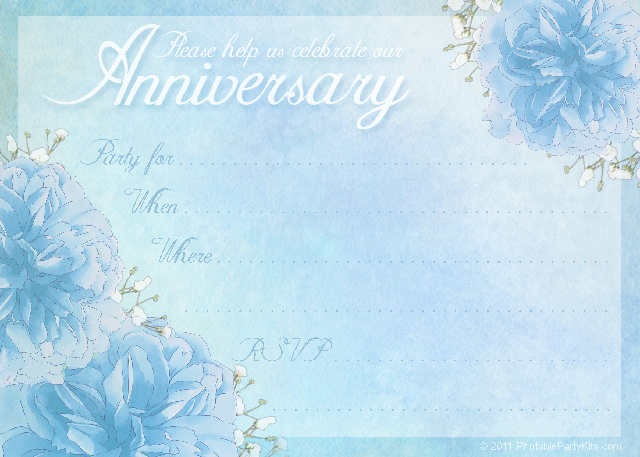 16 Wedding Anniversary Templates Free Images