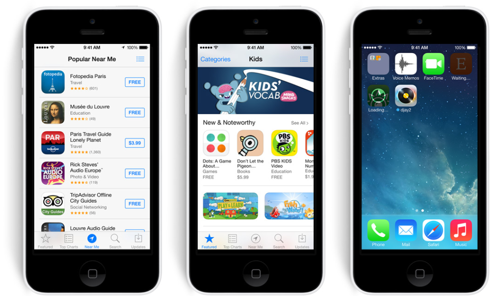 App Store iPhone 5C