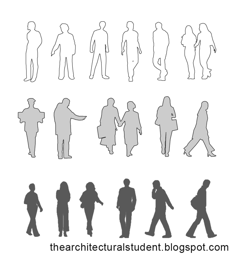 Architectural Scale People Sketch