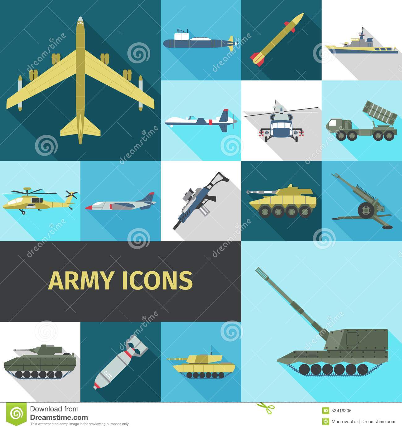 Army Helicopter Icons