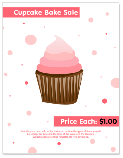 Bake Sale Flyers Templates Free