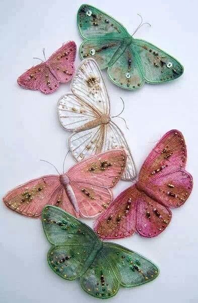Beautiful Embroidered Butterfly
