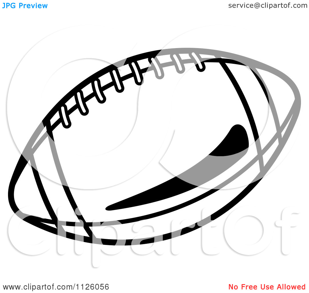 Black and White Football Vector