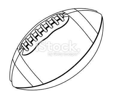 Black and White Football Vector