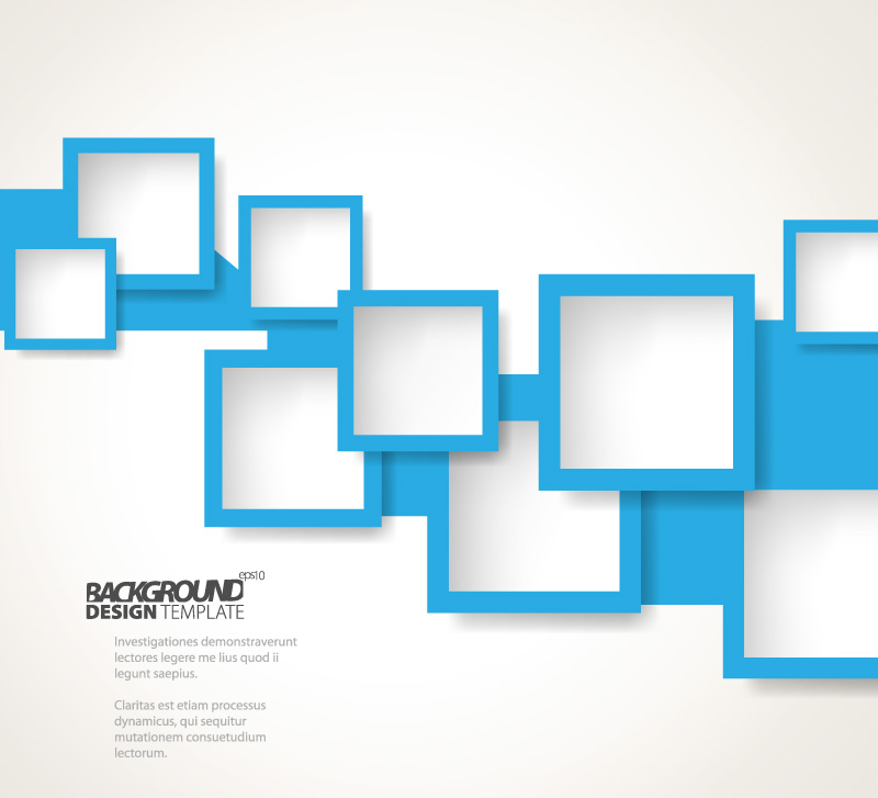 Blue Background Square Vector Graphics