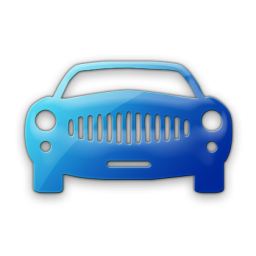 Blue Car Icon