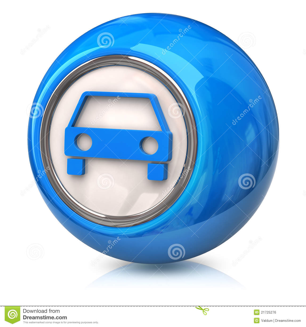 Blue Car Icon