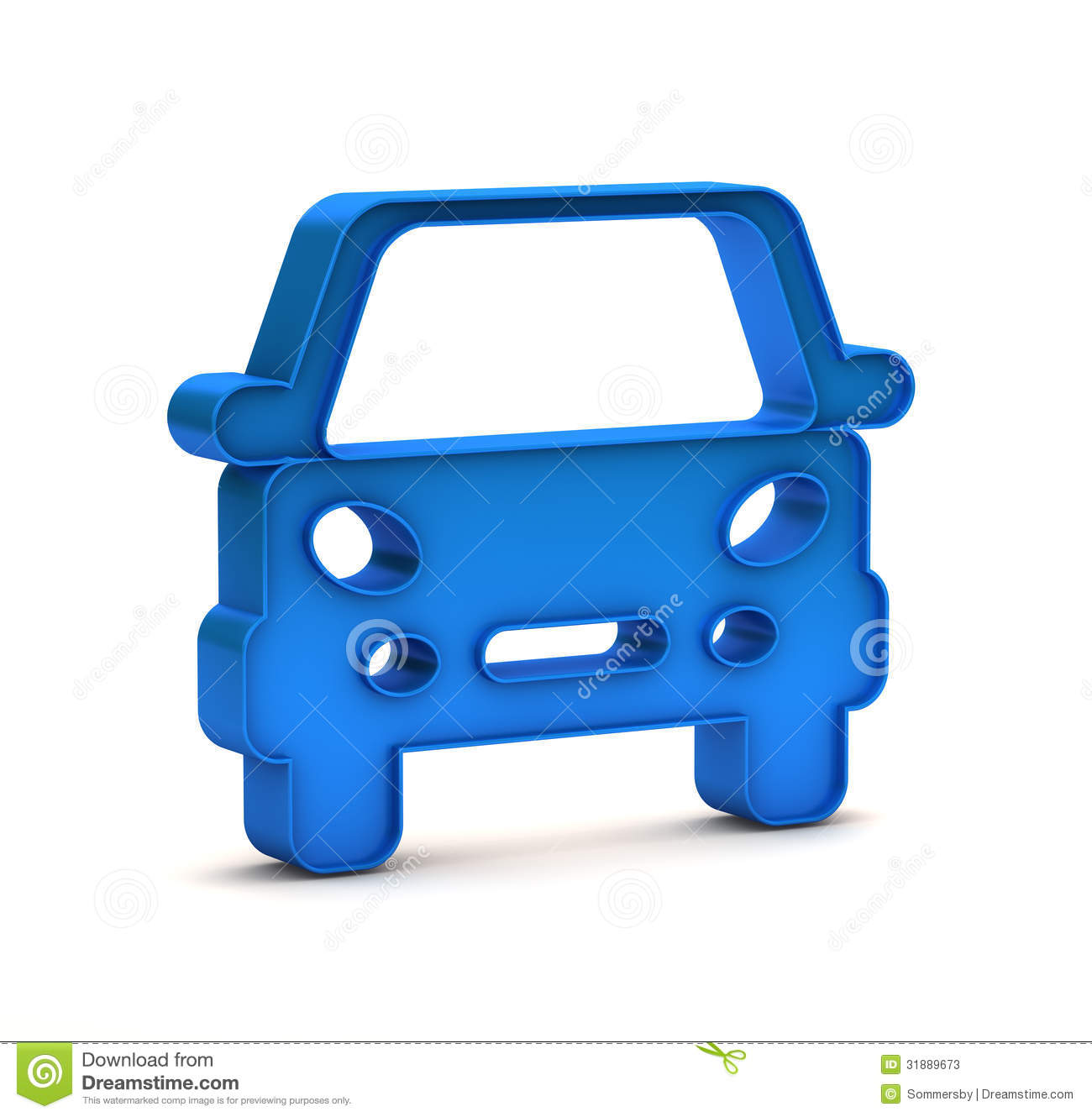 Blue Car Icon