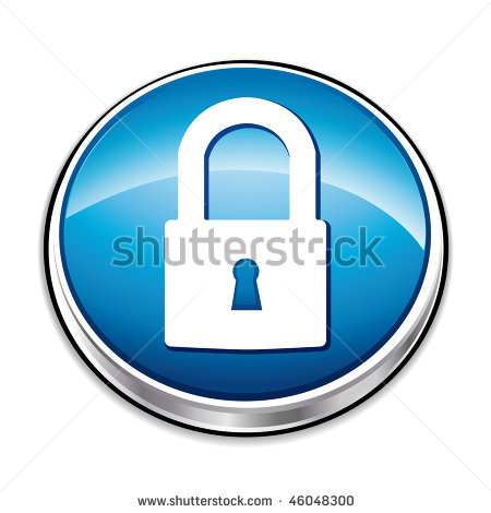 Blue Padlock Icon