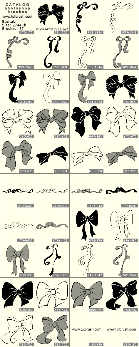 Bow Photoshop Brush Bow Photoshop Brush