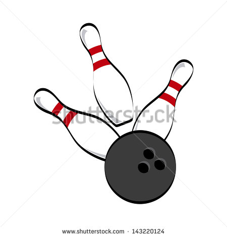 Bowling Strike Clip Art Vector