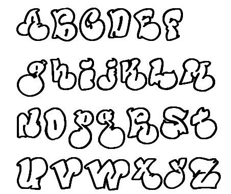 Bubble Graffiti Font Styles