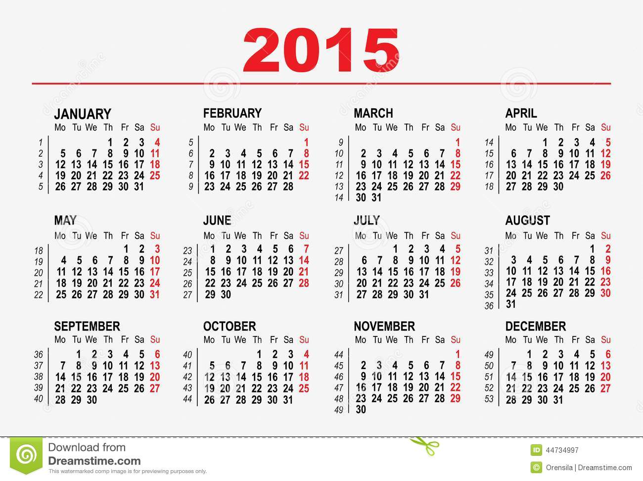 Calendar-2015-Template-Vector