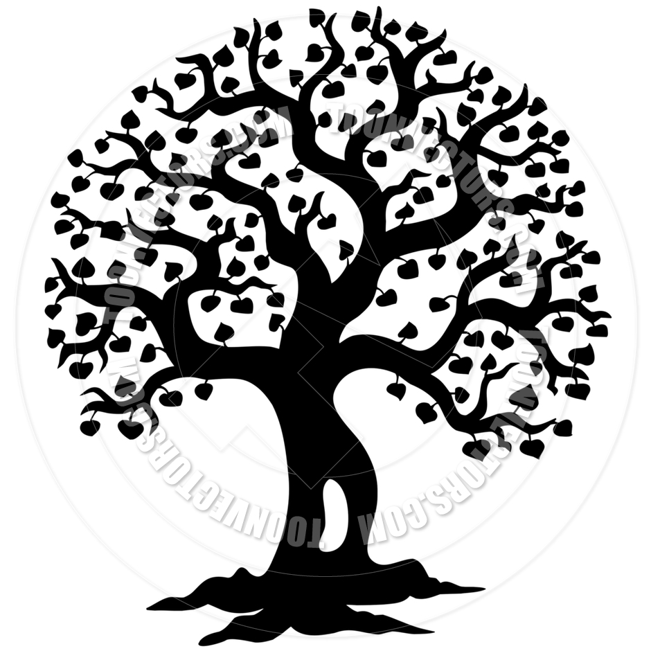 Cartoon Tree Silhouette