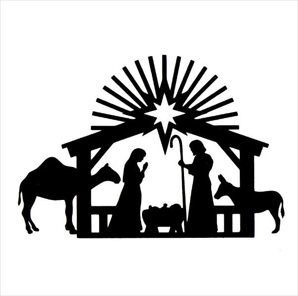 13 Nativity Vector Black PNG Images