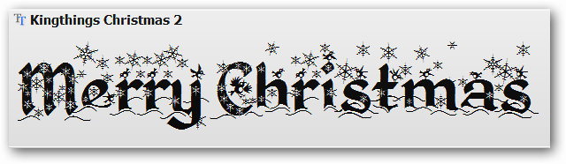 Christmas Wingdings Font