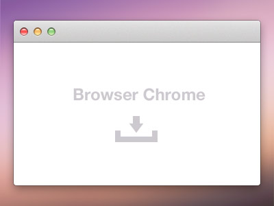 Chrome Browser Window Template