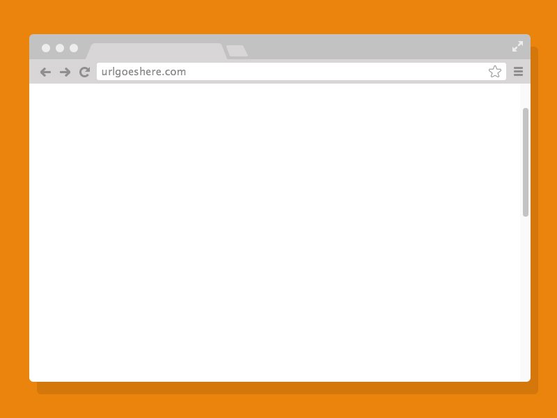 Chrome Web Browser Mockup