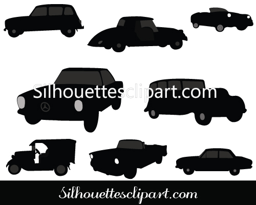 Classic Car Silhouette Vector