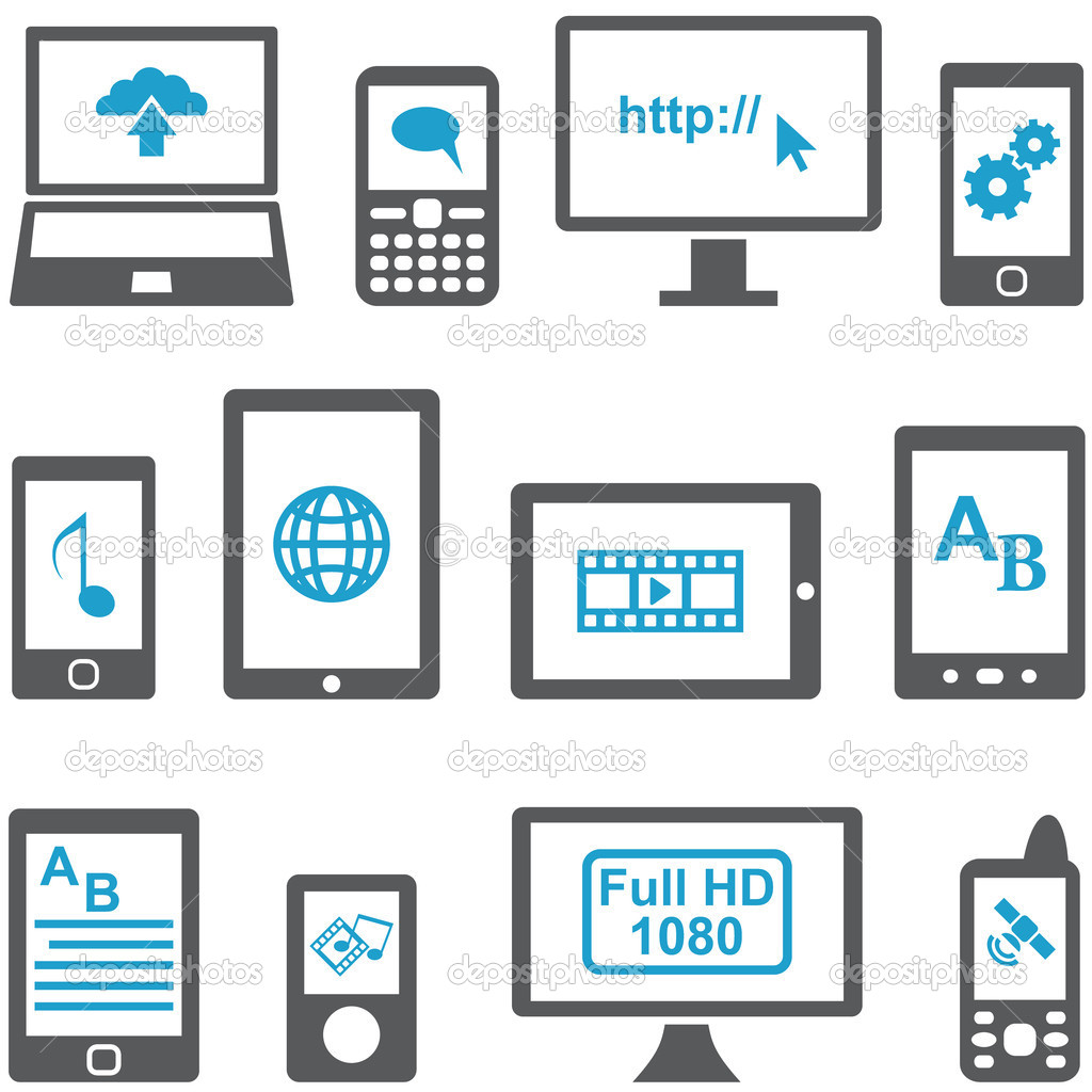 Computer and Mobile Device Icons Computer and Mobile Device Icons