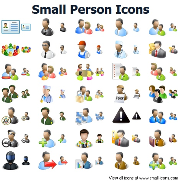 Computer People Icons Computer People Icons