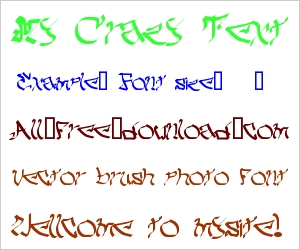 Crazy Text Fonts