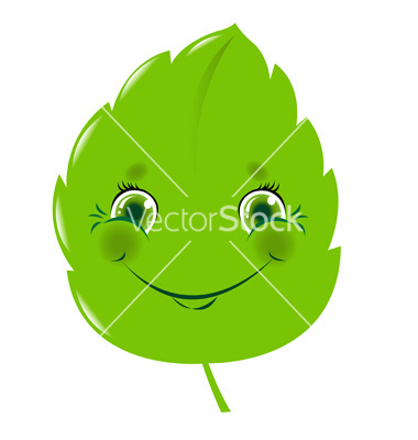 Cute Cartoon Leaf