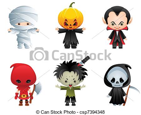 Cute Halloween Character Clip Art