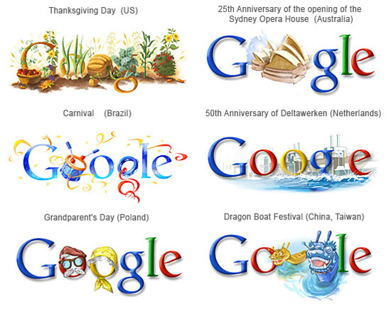 Different Google Doodles Different Google Doodles