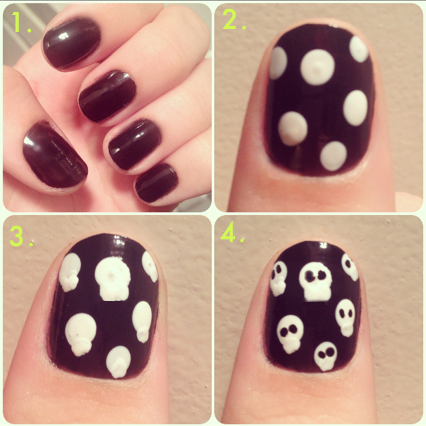 Easy DIY Halloween Nail Art