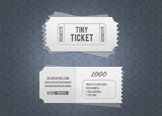 Event Admission Ticket Template